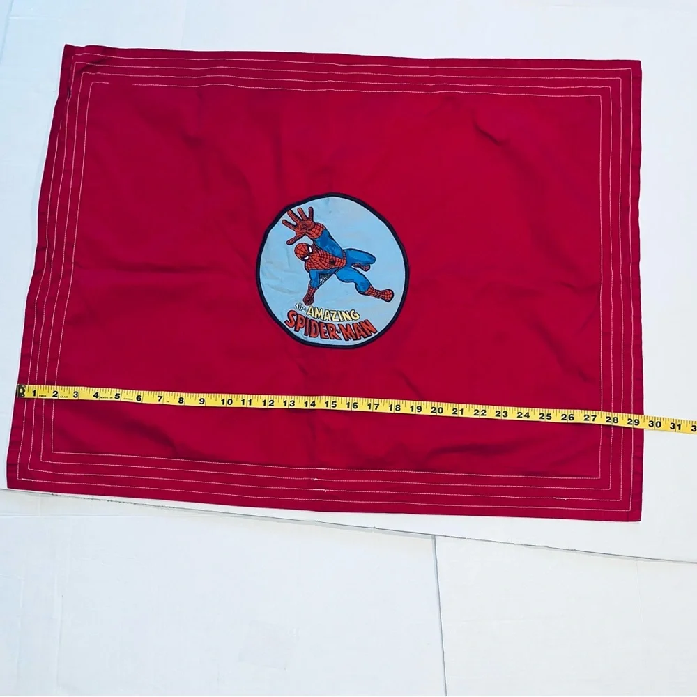 Pottery Barn Embroidered Spider-Man Pillow Sham